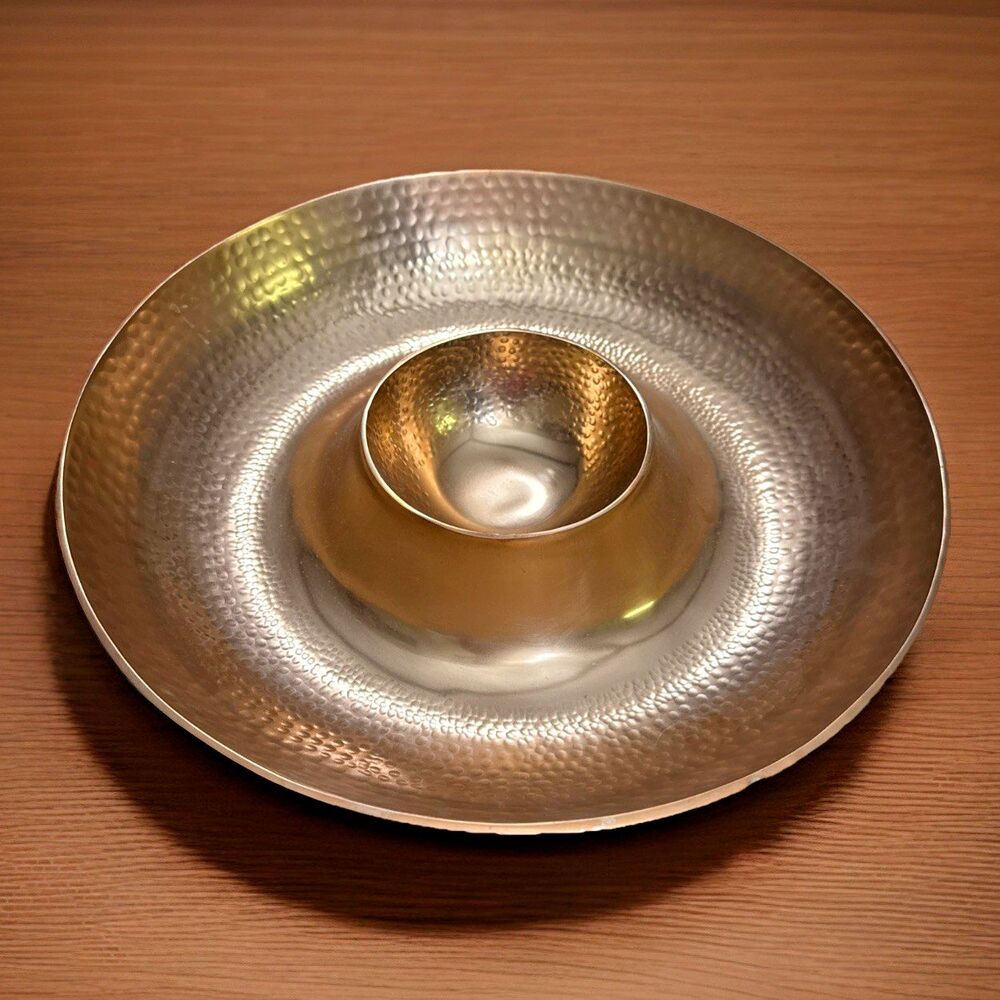 Biltmore 13 Inch Hammered Copper Finished Chip & Dip Tray